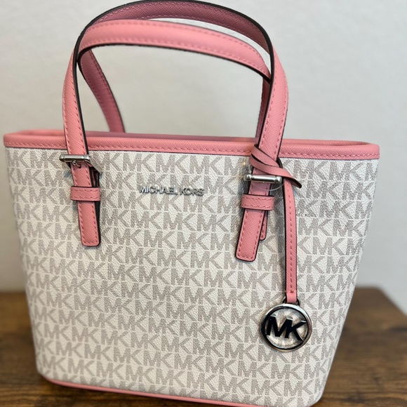 Michael Kors Mini Bag in Pink and Cream - Picture 1 of 5